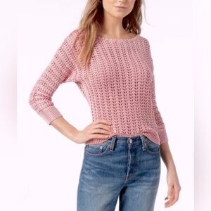 Free People - Boomerang Cotton Boat-Neck Sweater NWT